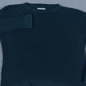 REI Co-op Sweater Mens XL Green Wallace Lake Waffle Knit Thermal Pullover Cotton